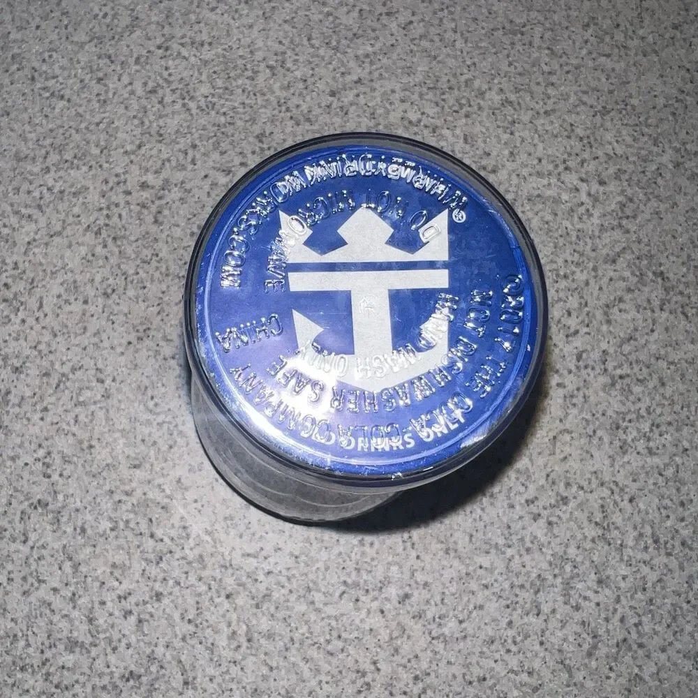 Royal Caribbean Cruise Line Save The Waves Tumbler Cup Coca-Cola Blue